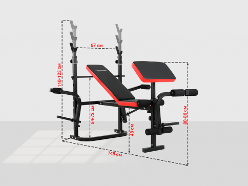 Скамья силовая со стойками UNIX Fit BENCH 120P - 4