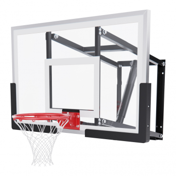 Баскетбольный щит DFC со съёмным регулятором высоты, стекло 6 мм, 110 х 70 см - 1